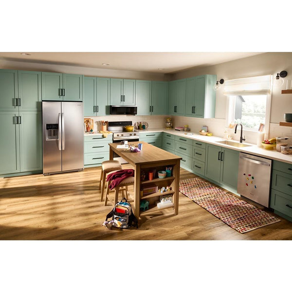 Whirlpool 20.85-cu ft Side-by-Side Refrigerator with Ice Maker ,Water and Ice Dispenser ( Fingerprint Resistant Stainless Finish )