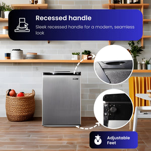 ConServ 2.6-cu ft Mini Fridge ( Stainless Steel ) Garage Ready