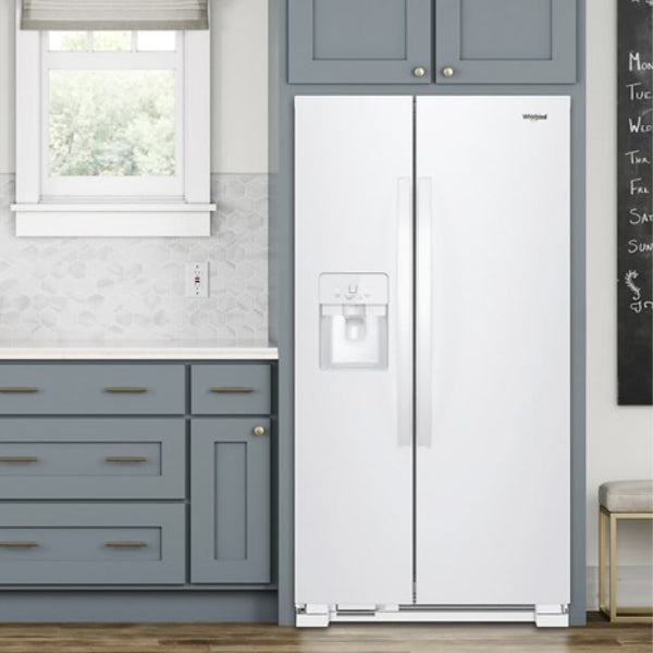 Whirlpool 24.5-cu ft Side-by-Side Refrigerator with Ice Maker ,Water and Ice Dispenser ( White )