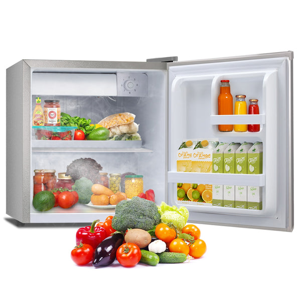 COWSAR 1.4-cu ft Mini Fridge with Freezer ( Gray ) Garage Ready