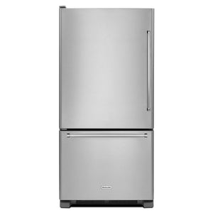 KitchenAid 22.07-cu ft Standard-Depth Bottom-Freezer Refrigerator Ice Maker Optional (sold separately) ( Stainless steel ) ENERGY STAR Certified