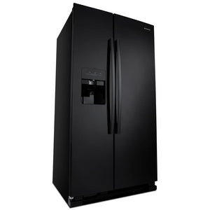 Amana 21.4-cu ft Side-by-Side Refrigerator with Ice Maker ,Water and Ice Dispenser ( Black )