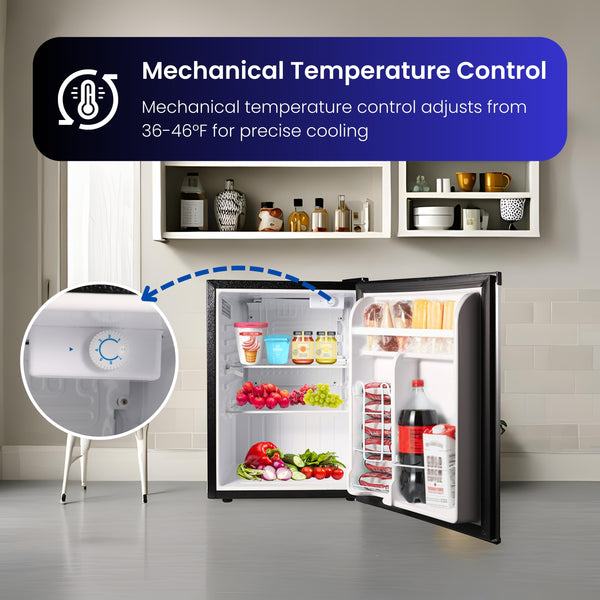 ConServ 2.6-cu ft Mini Fridge ( Stainless Steel ) Garage Ready