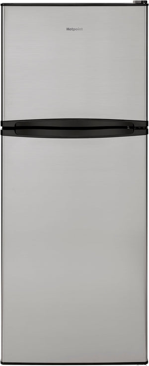 Hotpoint 9.7-cu ft Counter-Depth Top-Freezer Refrigerator ( Stainless steel )
