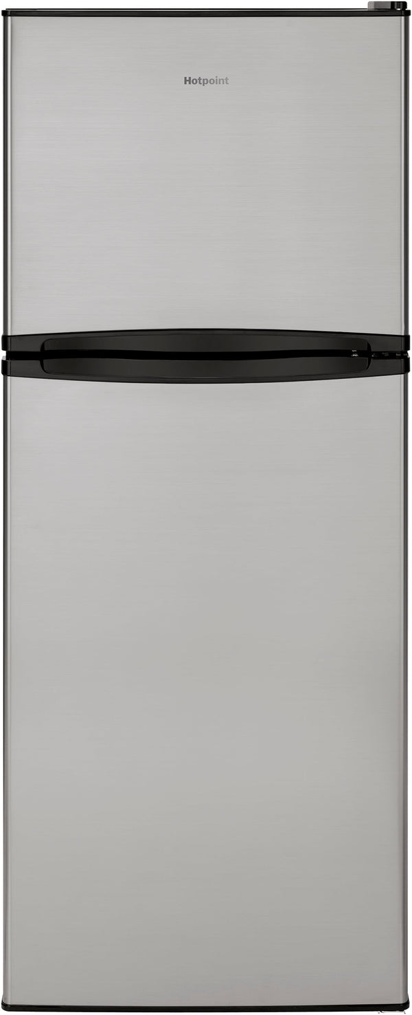 Hotpoint 9.7-cu ft Counter-Depth Top-Freezer Refrigerator ( Stainless steel )