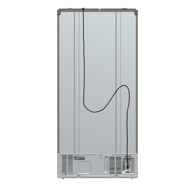 FORNO Salerno 15.6-cu ft Counter-Depth Side-by-Side Refrigerator Built-In ( Stainless steel )