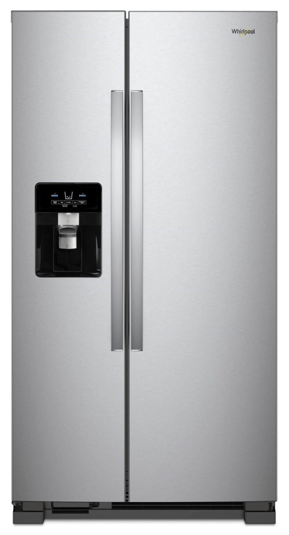 Whirlpool In Door Can Caddy 21.4-cu ft Side-by-Side Refrigerator with Ice Maker ,Water and Ice Dispenser ( Fingerprint Resistant Stainless Steel )