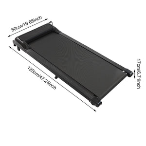 2 in 1 Under Desk Treadmill Running Walking Jogging Machine Remote LED Display Home Office