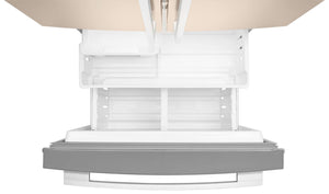 Whirlpool Standard-Depth 19.6-cu ft 3 -Door French Door Refrigerator with Ice Maker ( Black )