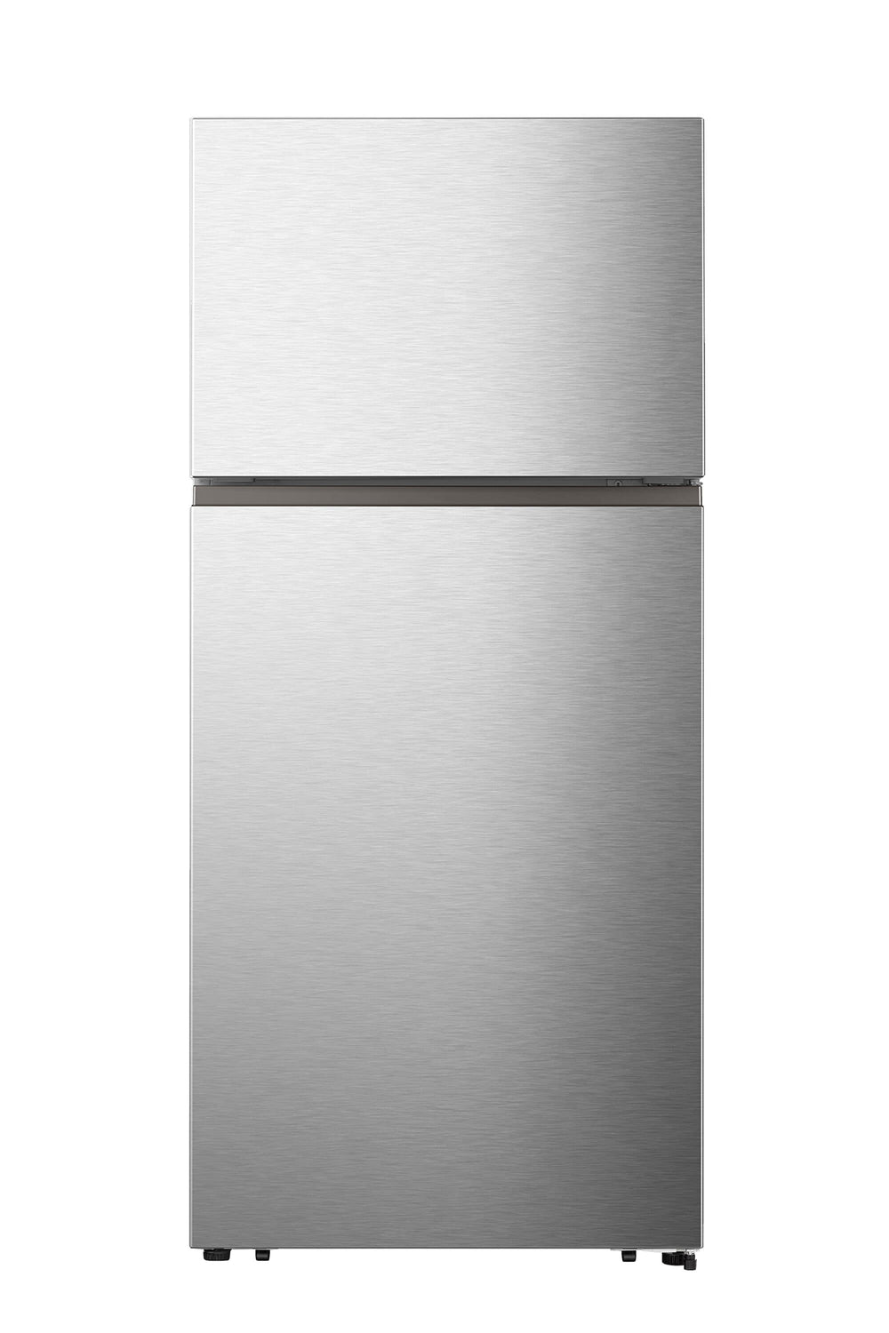Hisense Top Mount 18-cu ft Top-Freezer Refrigerator ( Stainless Steel ) Garage Ready ENERGY STAR Certified
