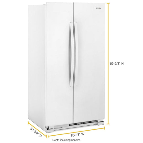 Whirlpool 25.1-cu ft Side-by-Side Refrigerator ( White )