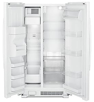 Amana 21.4-cu ft Side-by-Side Refrigerator with Ice Maker ,Water and Ice Dispenser ( White )