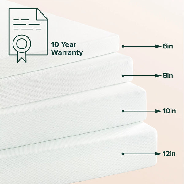 Zinus 6″ Green Tea Memory Foam Mattress, Queen