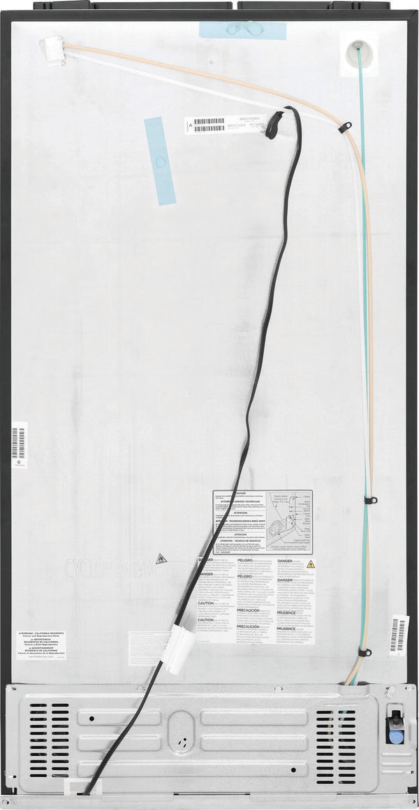 Frigidaire Gallery 22.3-cu ft Counter-Depth Side-by-Side Refrigerator with Ice Maker ,Water and Ice Dispenser ( Fingerprint Resistant Black Stainless Steel ) ENERGY STAR Certified