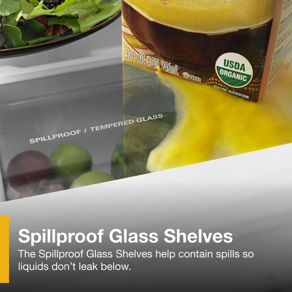 Whirlpool 22.07-cu ft Standard-Depth Bottom-Freezer Refrigerator with Ice Maker ( Black ) ENERGY STAR Certified