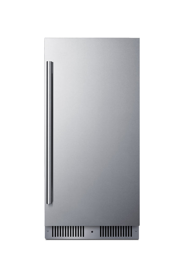 Summit Appliance 1.72-cu ft Built-In Mini Fridge ( Stainless steel door and black cabinet )
