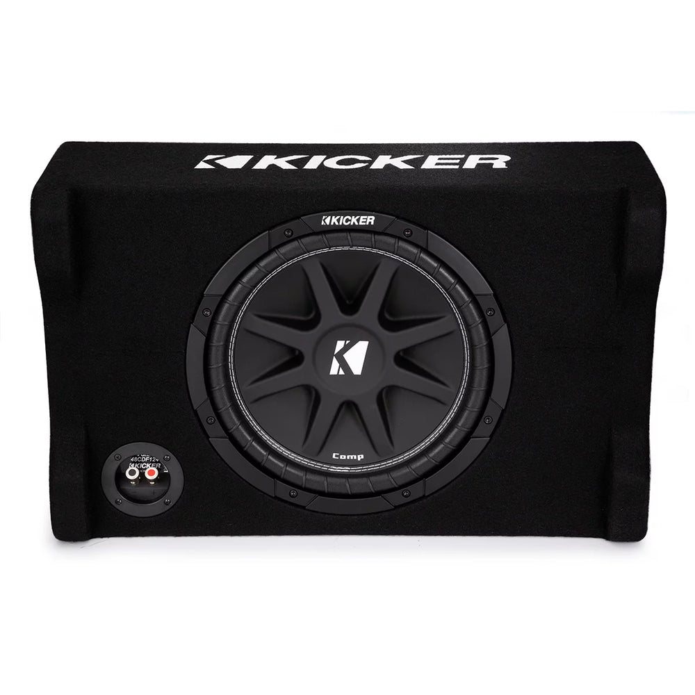 New Kicker 48CDF124 Comp 12″ Down-Firing Loaded Subwoofer Enclosure