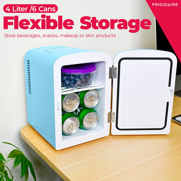 Frigidaire Built-in Bluetooth Speaker 0.3-cu ft Mini Fridge ( Blue ) Garage Ready