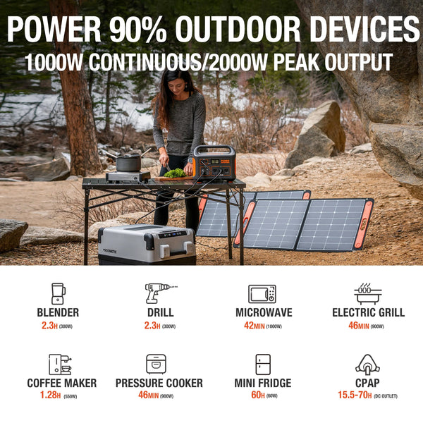 Jackery SolarGenerator 880 (includes (1) Explorer 880 + (2) SolarSaga 100W)