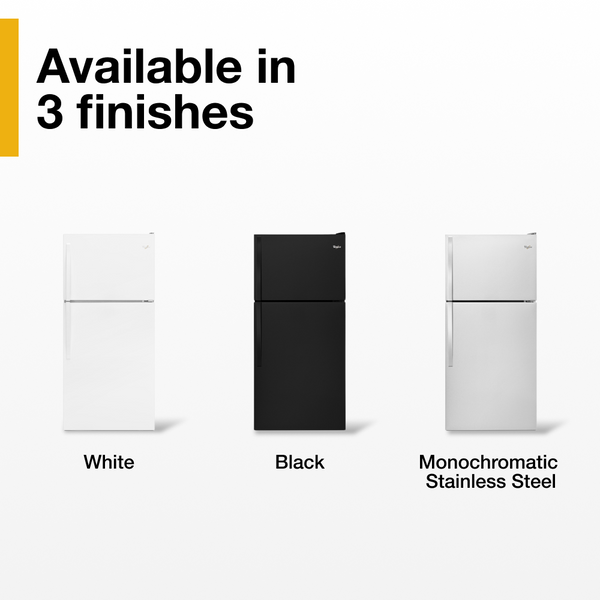 Whirlpool 18.2-cu ft Top-Freezer Refrigerator ( Black )