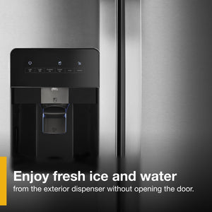 Whirlpool 24.6-cu ft Side-by-Side Refrigerator with Ice Maker ,Water and Ice Dispenser ( White )
