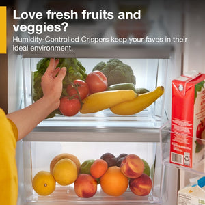 Whirlpool In-Door Can Caddy 21.4-cu ft Side-by-Side Refrigerator with Ice Maker ,Water and Ice Dispenser ( Fingerprint Resistant Black Stainless )