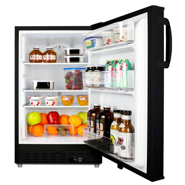 Summit Appliance 3.53-cu ft Built-In Mini Fridge ( Black )