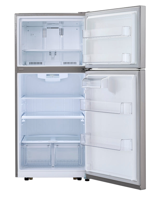 LG 20.2-cu ft Top-Freezer Refrigerator ( Stainless Steel ) ENERGY STAR Certified