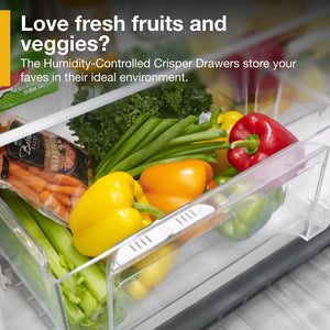 Whirlpool 20.5-cu ft Top-Freezer Refrigerator ( Fingerprint Resistant Stainless Steel )