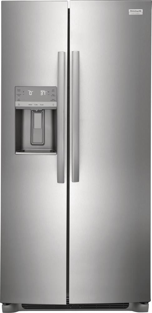 Frigidaire Gallery 22.3-cu ft Counter-Depth Side-by-Side Refrigerator with Ice Maker ,Water and Ice Dispenser ( Fingerprint Resistant Stainless Steel ) ENERGY STAR Certified