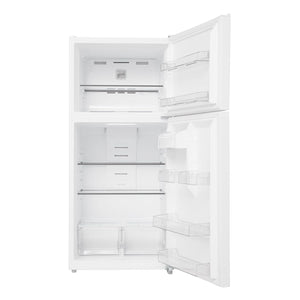 Midea Fingerprint Resistant 18.1-cu ft Top-Freezer Refrigerator ( White ) Garage Ready ENERGY STAR Certified