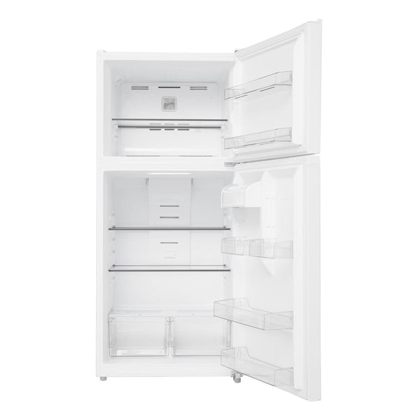 Midea Fingerprint Resistant 18.1-cu ft Top-Freezer Refrigerator ( White ) Garage Ready ENERGY STAR Certified