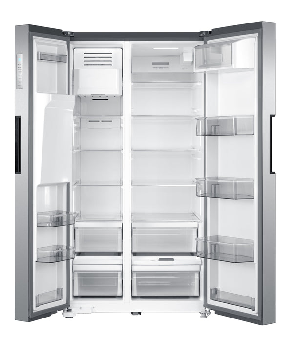 Midea 26.3-cu ft Side-by-Side Refrigerator with Ice Maker ,Water and Ice Dispenser ( Stainless steel )