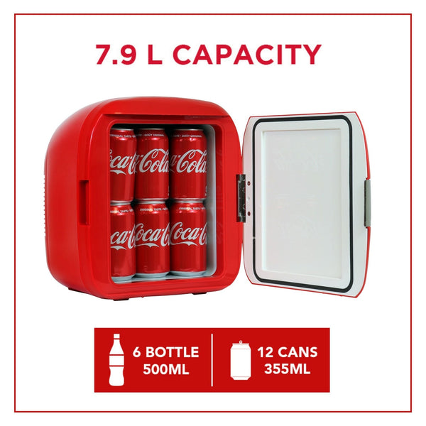 Coca-Cola Heritage 12 Can Portable 7.9L Cooler/Warmer 0.27-cu ft ( Red, Silver )