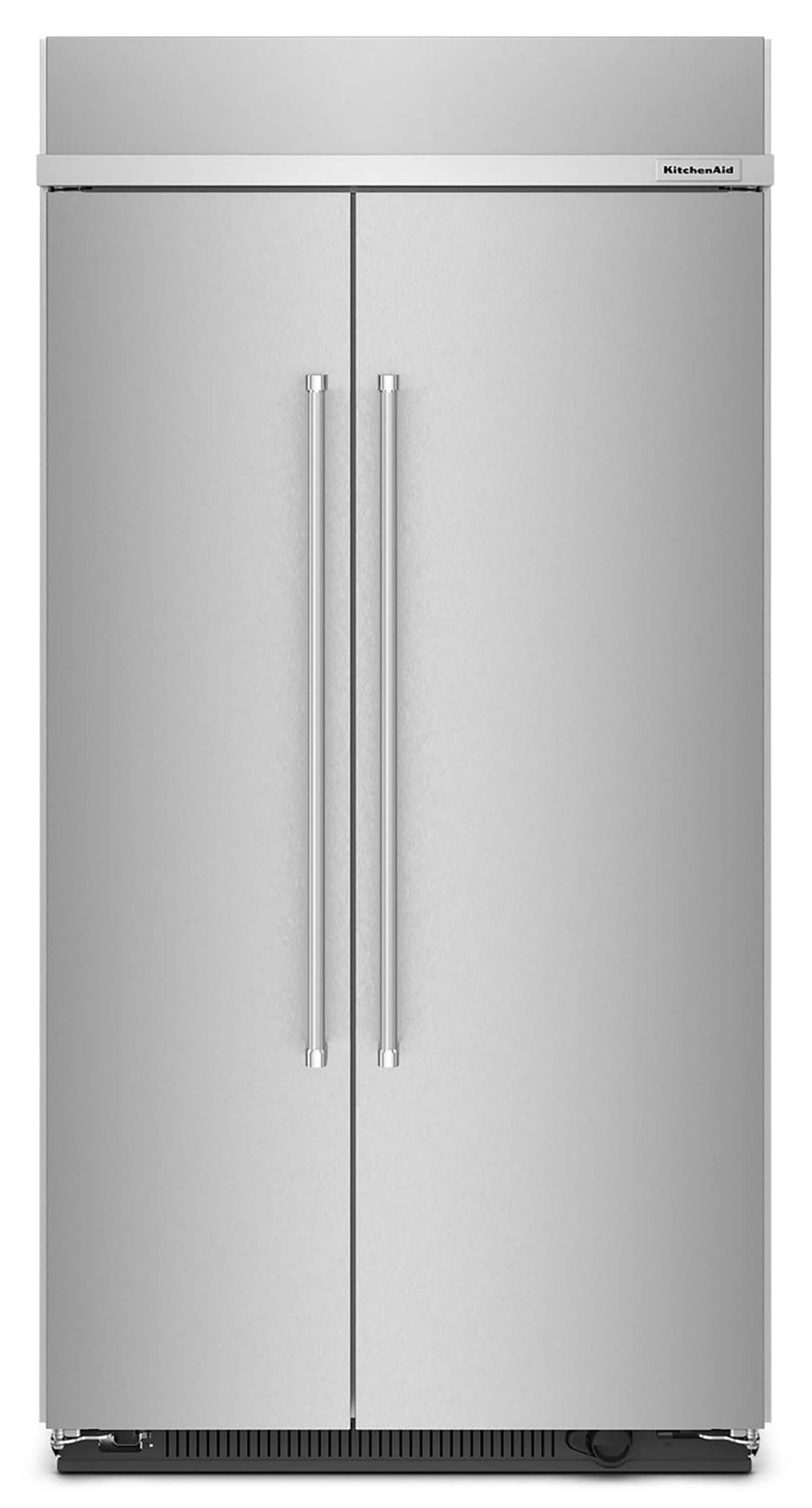 KitchenAid 25.5-cu ft Counter-Depth Side-by-Side Refrigerator Built-In ( Stainless Steel with PrintShield Finish )