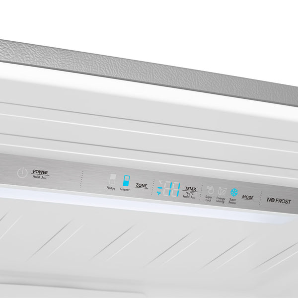 Hisense 17.2-cu ft Counter-Depth Bottom-Freezer Refrigerator Fingerprint Resistant Stainless Steel ) ENERGY STAR Certified