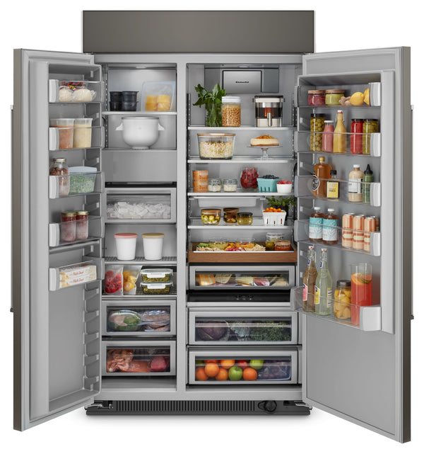 KitchenAid 30-cu ft Counter-Depth Side-by-Side Refrigerator ( Panel Ready )