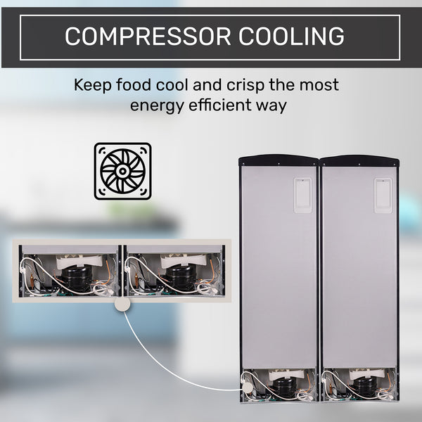 ConServ 19.42-cu ft Counter-Depth Side-by-Side Refrigerator ( Black )