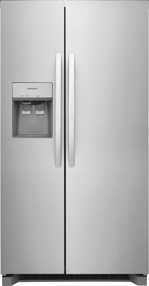 Frigidaire 22.3-cu ft Counter-Depth Side-by-Side Refrigerator with Ice Maker ,Water and Ice Dispenser ( Stainless steel )