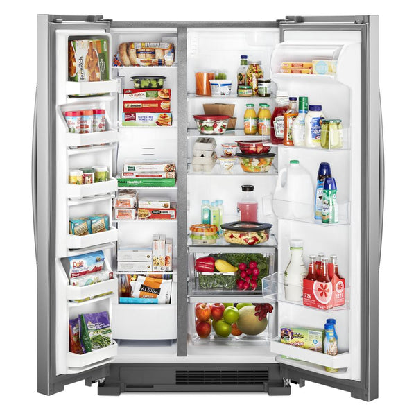 Whirlpool 25.1-cu ft Side-by-Side Refrigerator ( Stainless Steel )