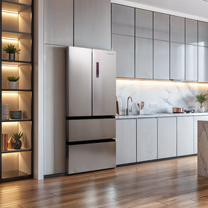 Hamilton Beach Counter-Depth 17.9 3 -Door French Door Refrigerator ( Stainless ) ENERGY STAR Certified