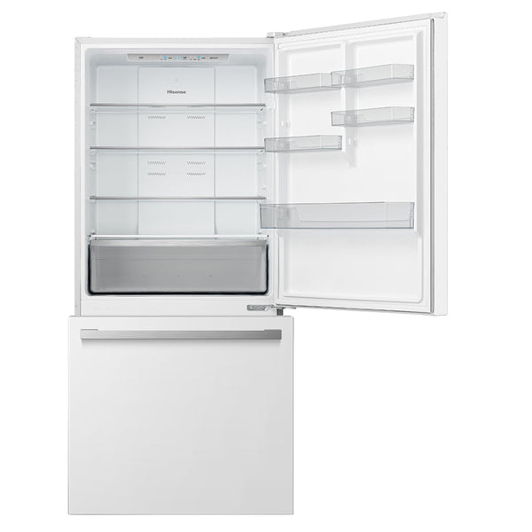 Hisense 17.2-cu ft Counter-Depth Bottom-Freezer Refrigerator White ) ENERGY STAR Certified