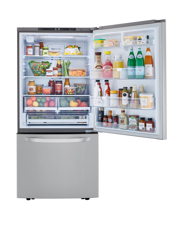 LG 25.5-cu ft Standard-Depth Bottom-Freezer Refrigerator with Ice Maker ( PrintProof Stainless Steel ) ENERGY STAR Certified
