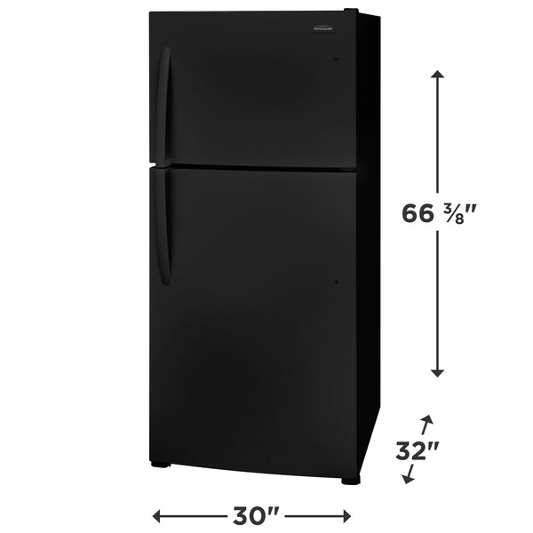 Frigidaire 20-cu ft Top-Freezer Refrigerator ( Black ) Garage Ready ENERGY STAR Certified