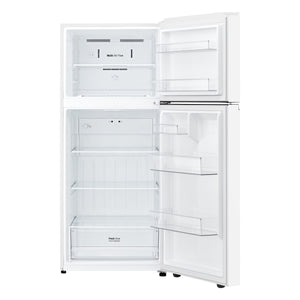 LG 17.5-cu ft Top-Freezer Refrigerator ( White ) Garage Ready ENERGY STAR Certified