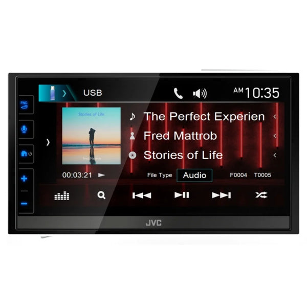 New JVC KW-M785BW 6.8″ Shallow-Chassis Multimedia Receiver with SiriusXM Tuner