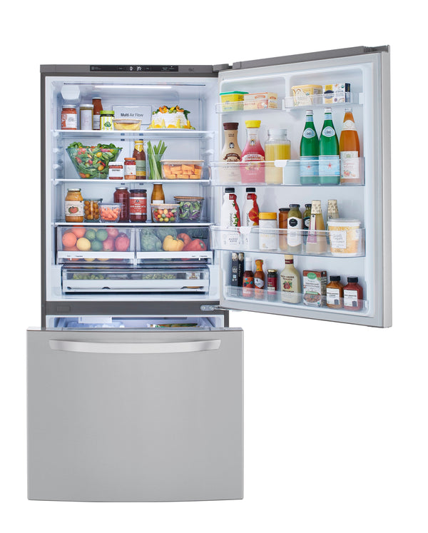 LG 25.5-cu ft Standard-Depth Bottom-Freezer Refrigerator with Ice Maker ( PrintProof Stainless Steel ) ENERGY STAR Certified
