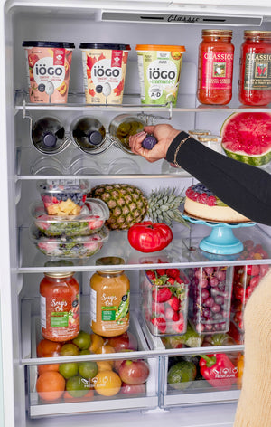 UNIQUE Classic Retro 17.7-cu ft Counter-Depth Bottom-Freezer Refrigerator with Ice Maker ( Ocean Mist Turquoise ) ENERGY STAR Certified