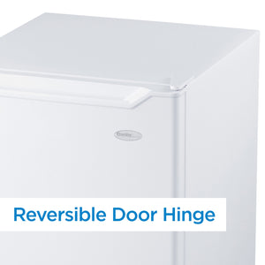 Danby 4.4-cu ft Mini Fridge with Freezer ( White ) ENERGY STAR