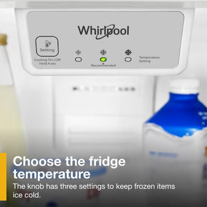 Whirlpool 20.5-cu ft Top-Freezer Refrigerator ( Fingerprint Resistant Stainless Steel )